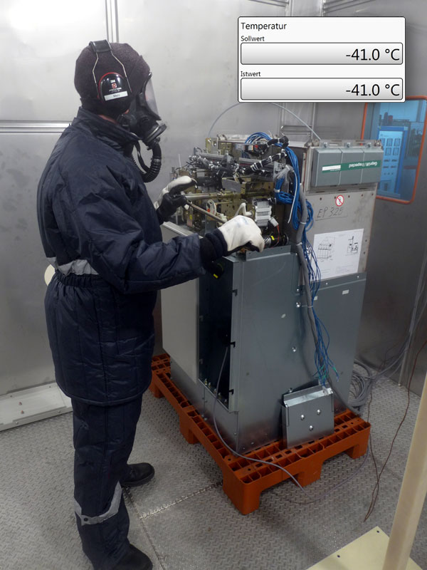 Prüfungen der oberen und unteren Grenztemperatur